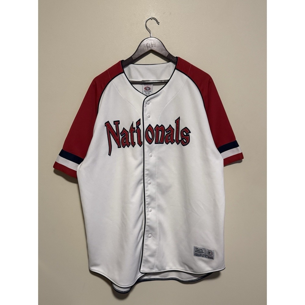 Vintage‎ Washington DC Nationals  Jersey MLB True Fan series Mens size XL